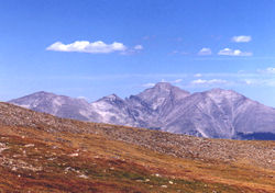 View of Long's Peak from Mt. Audubon