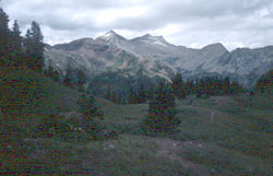 Showmass Mountain and Capitol Peak from Buckskin Pass